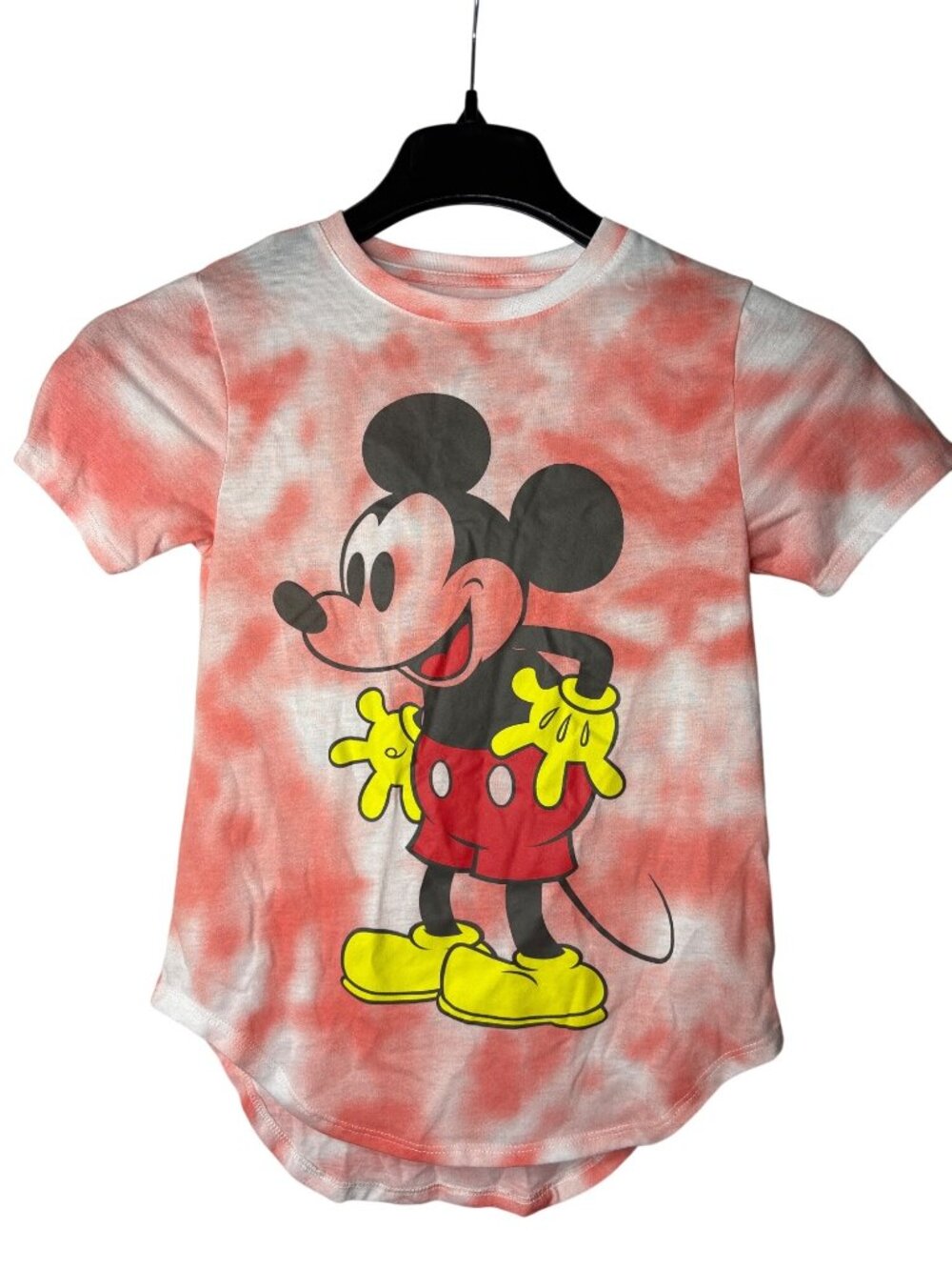 Disney Mickey Mouse Juniors T-Shirt Graphic Tee Size XS (1) Tie Dye